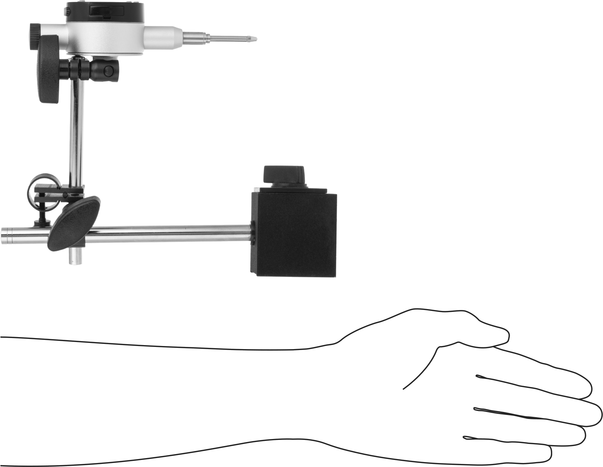 Elektronik Piston Komparatör, Sabit Kollu Manyetik Tabanlı Tutucu, IP67 Sınıfı