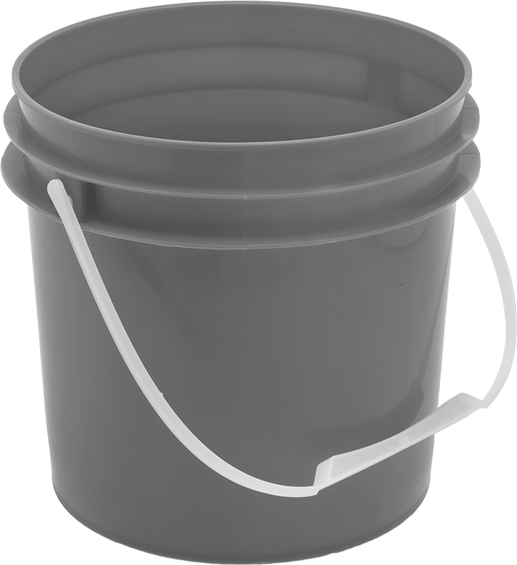 Polietilen Plastik Kova, Yuvarlak, 1 Galon Kapasite