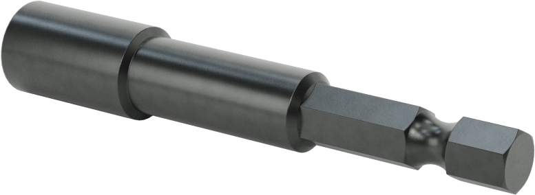 Somun Sökme Ucu, Bağlantı Elemanı Tutucu, 1/4" Altıgen Boyutu, 4 mm Boyut, 2-5/8" Uzunluk