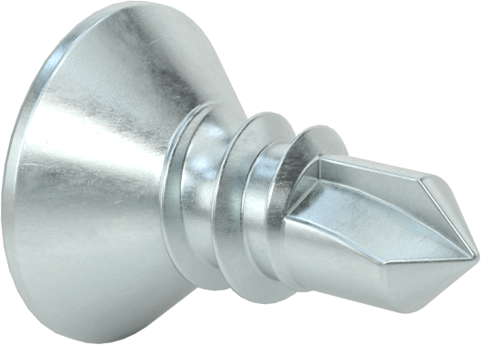 Phillips Havşa Başlı Delme Vidası, Çinko Kaplı Çelik, 12 Numaralı Vida Boyutu, 1/2" Uzunluk
