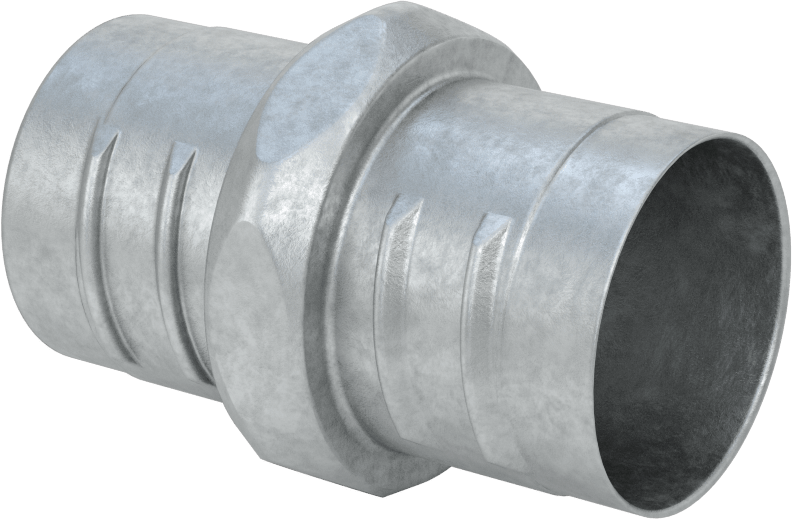 Esnek Metal Kanal için 1-1/2 Çinko Bağlantı Elemanı — Çinko Alaşımı, Düz, Konektör