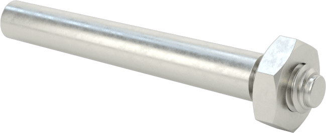 12L14 Karbon Çelik Dişli Konik Pim, 2 Numaralı Pim, 0.191" Genişliğinde Uç Çapı, 1-1/4" Uzunluk
