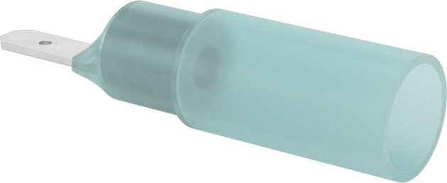 Manşon Yalıtımlı Isıyla Daralan Faston Terminaller, Erkek, 16-14 AWG için, 0.110" Genişlik x 0.020" Kalınlık