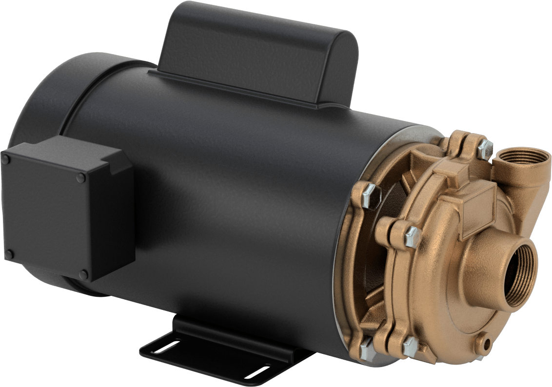 Su ve Yağ Sirkülasyon Pompası, 208-240/460V AC, 2 hp — 2 hp, 1, 208V AC to 240V AC, 460V AC
