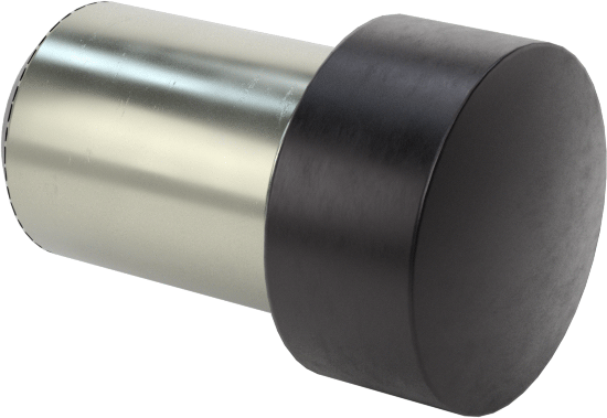 Kubbeli Başlı Yerleştirme ve Destek Düğmesi, Çelik, 6 mm Çap, 3.2 mm Uzunluk