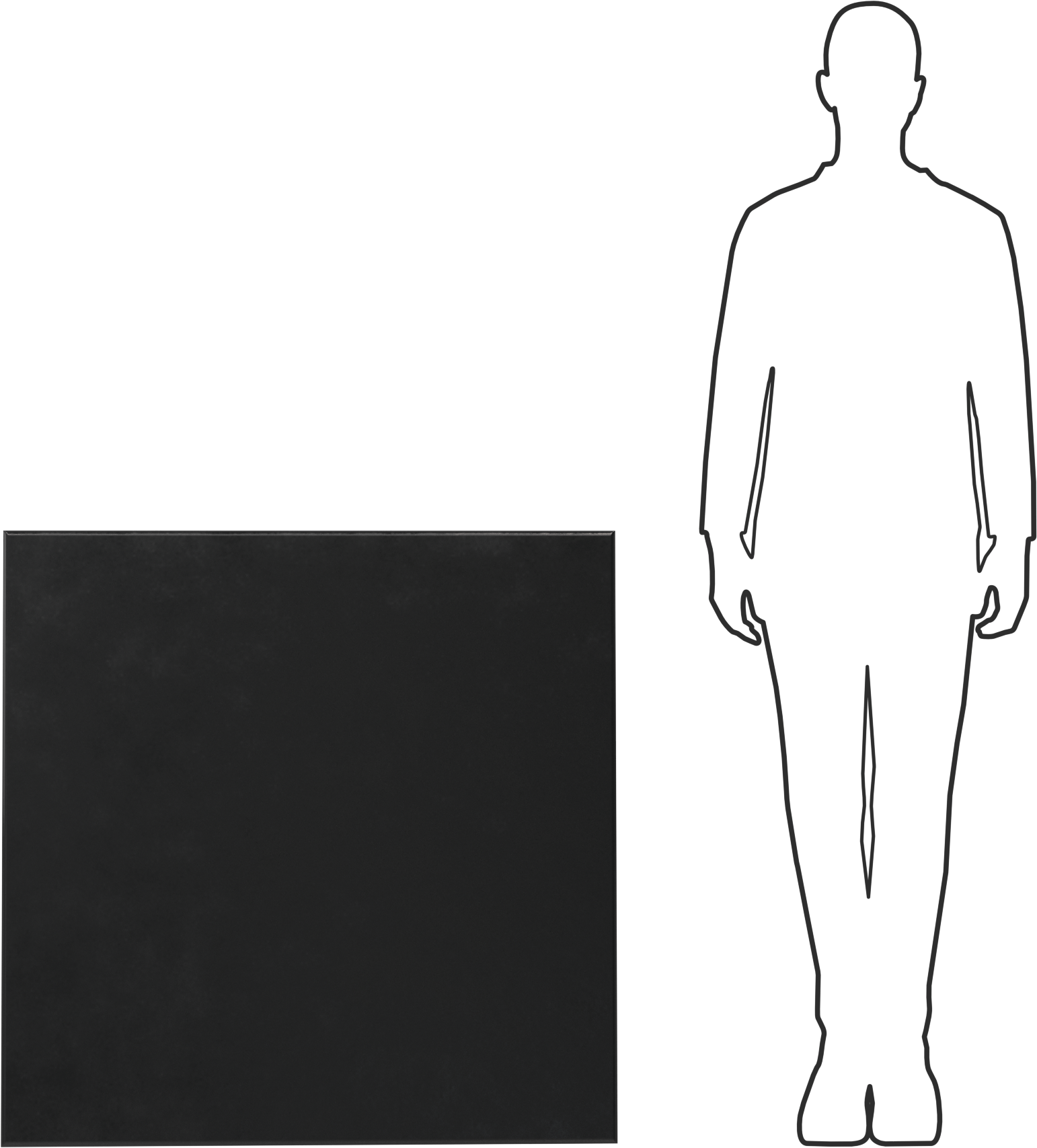 Conta Malzemesi, Suya ve Buhara Dayanıklı EPDM Levha, 36 inç Genişlik x 36 inç Uzunluk, 1/16" Kalınlık