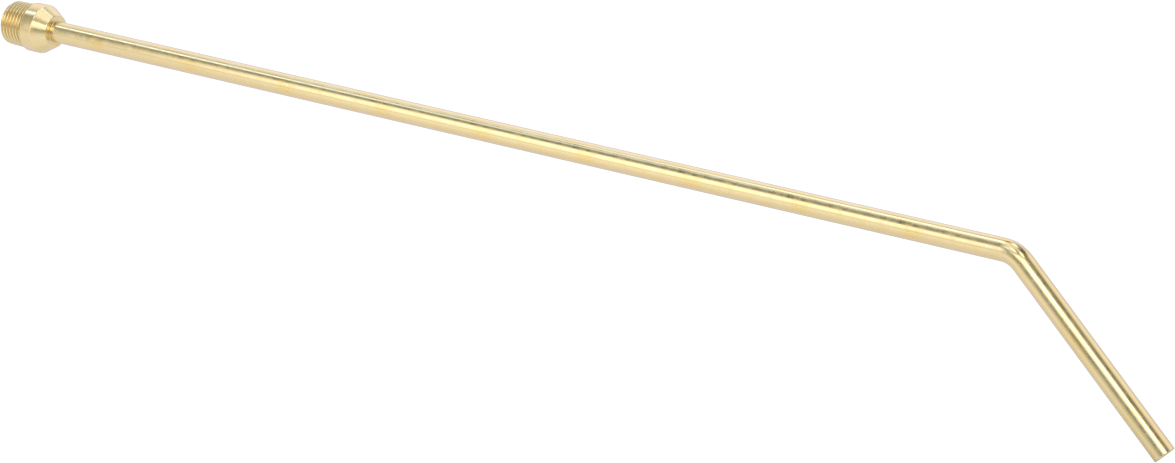 Chip-Guard Tabanca Üfleme Tabancası için 12" Uzunluğunda Açılı Uzun Menzilli Nozul — 12", Açılı, Odaklanmış