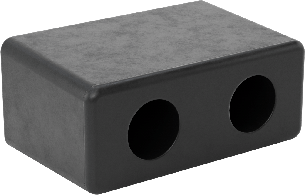 Araç Montajlı Tampon, 2-1/2" Yükseklik x 5-1/2" Genişlik x 3-1/2" Derinliğinde Toplam