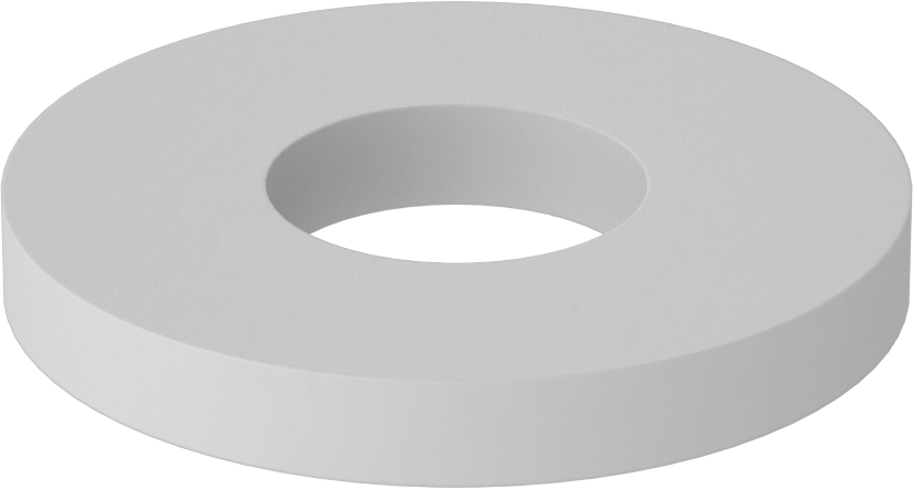 Fiberglas Pul, 3 Numaralı Vida Boyutu için, 0.105" İç Çap, 0.250" Dış Çap — 0.250", Fiberglas, 0.105"