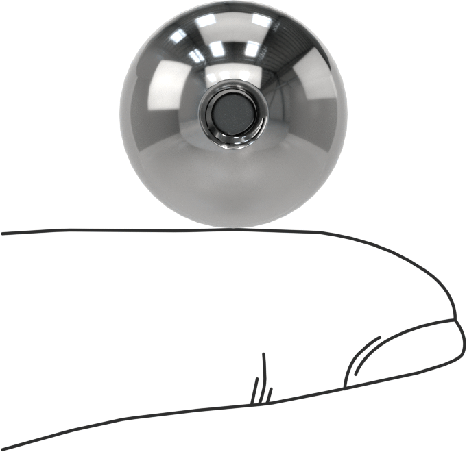 Paslanmaz Çelik Top Topuz, 10-24 Dişli Delikli, 3/4" Baş Çapı