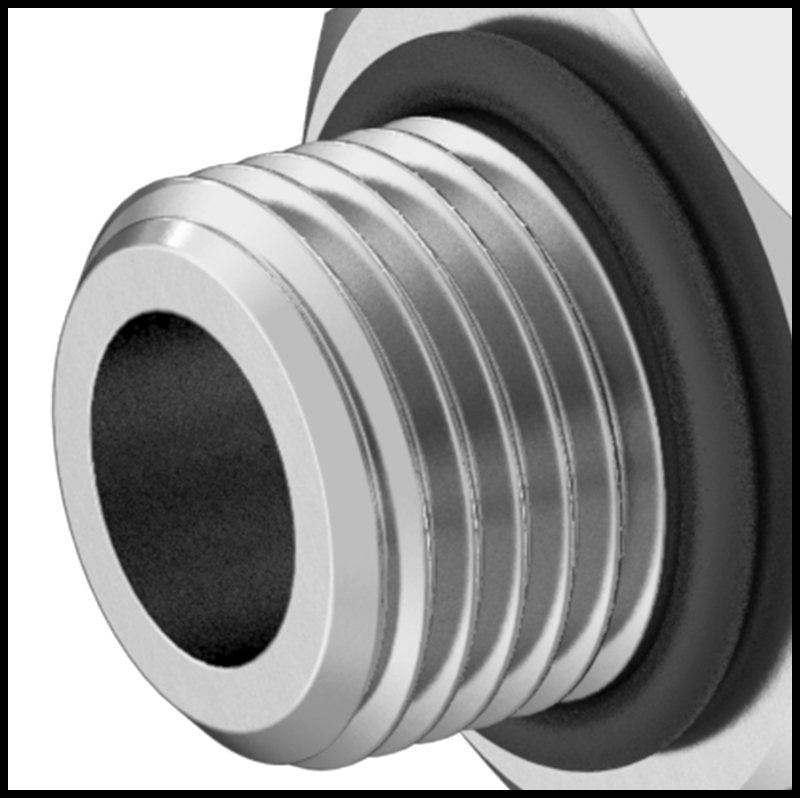 Metric and UN/UNF (SAE Straight) Male Threads with Gasket