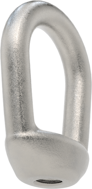 316 Paslanmaz Çelik Oval Halkalı Somun - Kaldırma için, 1/4"-20 Diş Boyutu