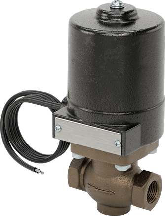 Buhar için Bronz Gövdeli Solenoid Açma/Kapama Vanası, Cam Dolgulu PTFE Conta