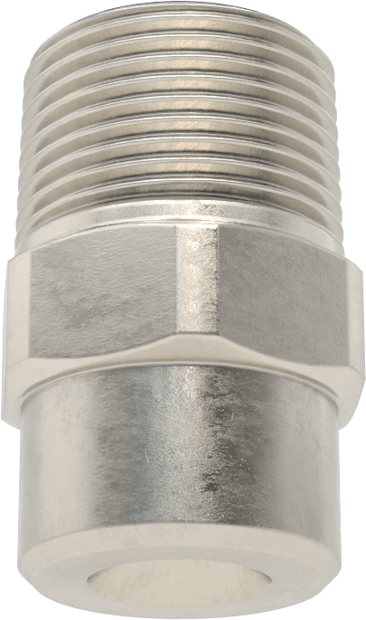 Tam Konili Püskürtme Nozulu, 303 Paslanmaz Çelik, 1 NPT Erkek, 20 PSI'da 10.8 gpm, 60 Derece Açı