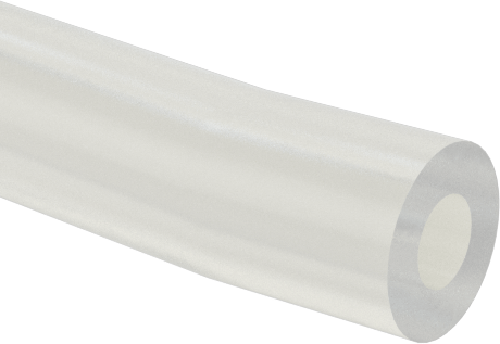 Yüksek Sıcaklık ve Yüksek Saflıkta Yarı Şeffaf Silikon Boru, Yumuşak, 0.012" İç Çap, 0.025" Dış Çap