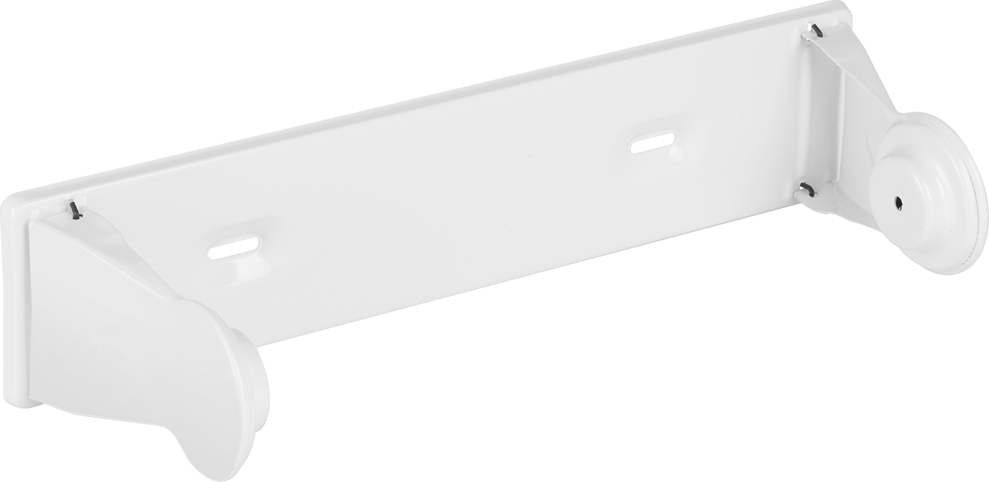 3" Yükseklik x 13-1/4" Genişlik x 4-3/4" Delikli Kağıt Havlular için Dağıtıcı — Çekme, Yüzey, Duvar, Çelik