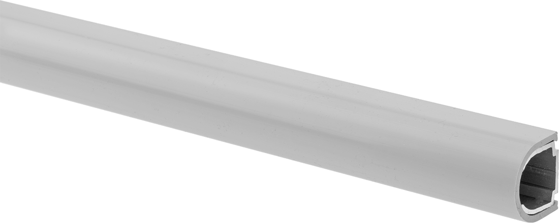 Birbirine Geçmeli Takviyeli Yüzey Koruyucu, Vinil Plastik, 6 Fit Uzunluk, 1-1/8" Genişlik, 1-1/16" Kalınlık — Düz Arka Yüzey, 1 1⁄8", 1 1…