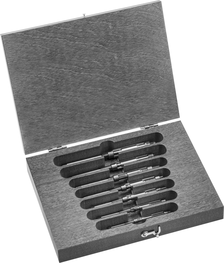 Yüksek Hızlı Çelik Düz Bıçaklı Ayarlanabilir Boyutlu Rayba, 7 Parça Set, 1/4" ila 15/32" Boyutlar — 0.2500" ila 0.2813", 0.2813" ila 0.31…
