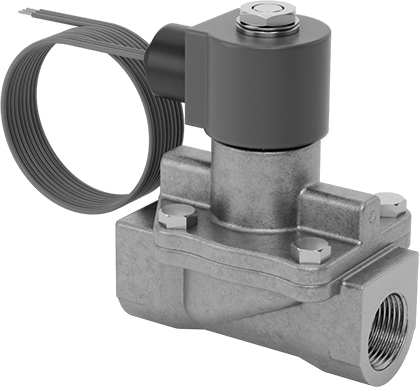Buhar için Solenoid Açma/Kapama Vanası, Pirinç Gövde, Normalde Açık