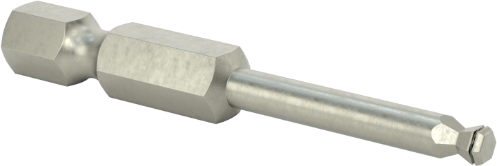 Küresel Uçlu Vida Tutucu Altıgen Uç, 1/4" Altıgen Şaft, 3 mm Altıgen Boyut