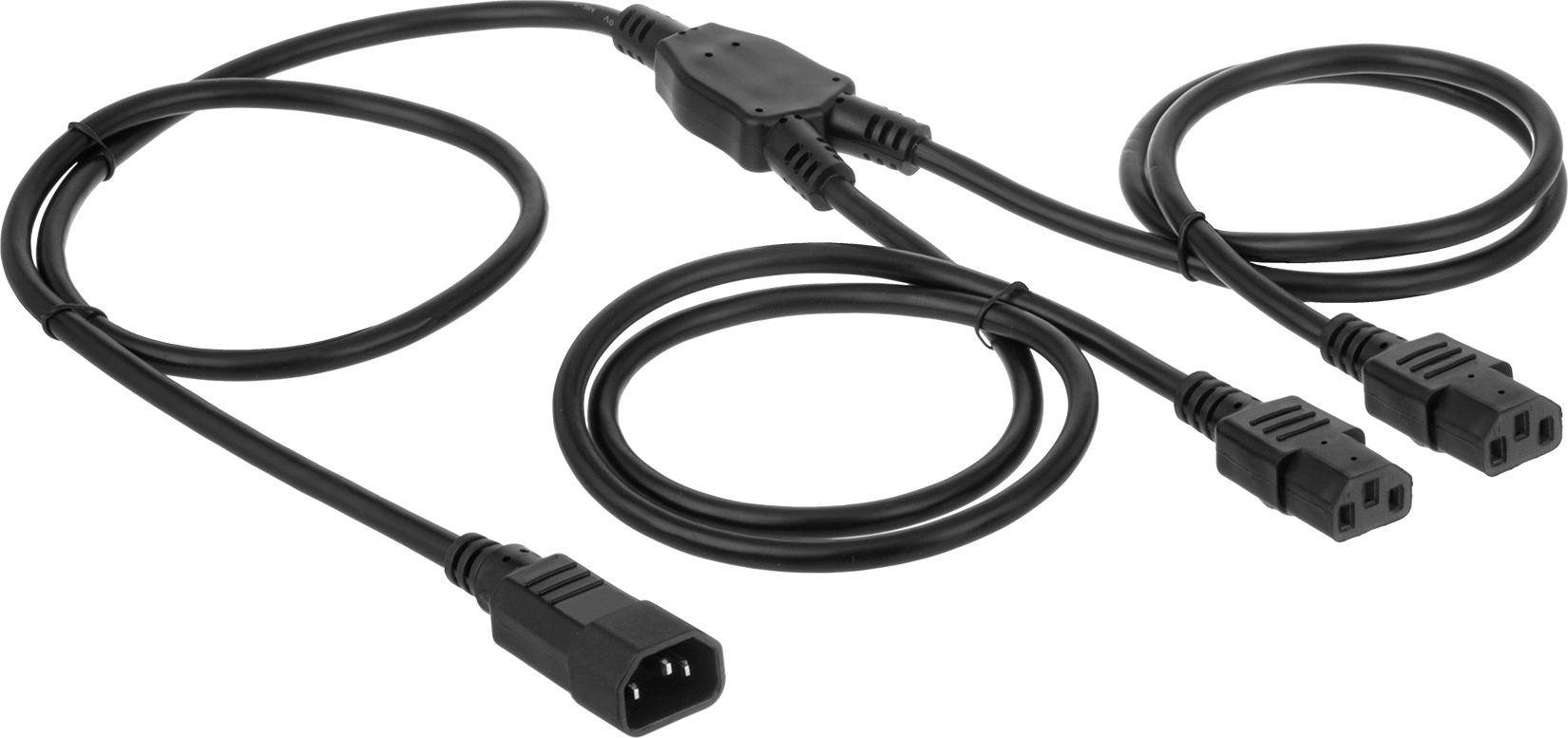 Kablo Ayırıcı, IEC C14 Fiş x IEC C13 Priz — 6 ft., 10 A, 250V AC