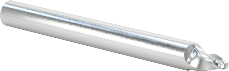Hızlı Kesim Karbür Silindirik Uçlu Freze, Alüminyum için, Pirinç ve Bronz, 1.5 mm Freze Çapı, 8 mm Kesme Uzunluğu