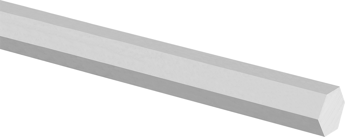 İşlenebilir 416 Paslanmaz Çelik Altıgen Çubuk, 3/8" Genişlik