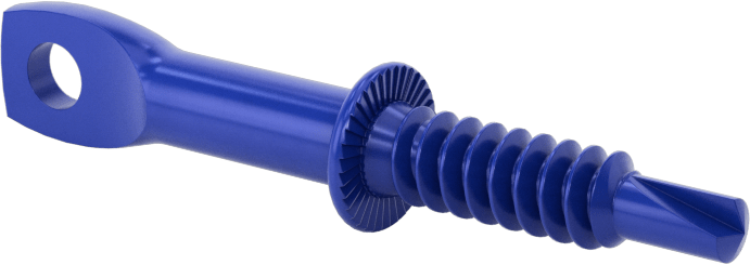 Delik Açma Vidalı Askılar, Paslanma ve Aşınmaya Dayanıklı Kaplamalı, 3/8" Baş Genişliği, 1/4" Boyut, 2-1/4" Uzunluk