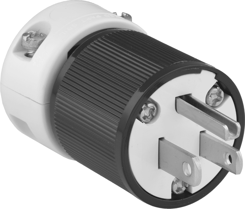 3 Bıçaklı Düz Fiş, Topraklanmış, NEMA 5-15 — 125V AC, Erkek, 15A