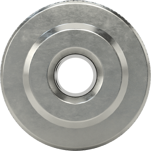 303 Paslanmaz Çelik Dişsiz Delikli Topuz, Ayar Vidalı, 1/4" Çap x 3/4" Derinlikli Delik