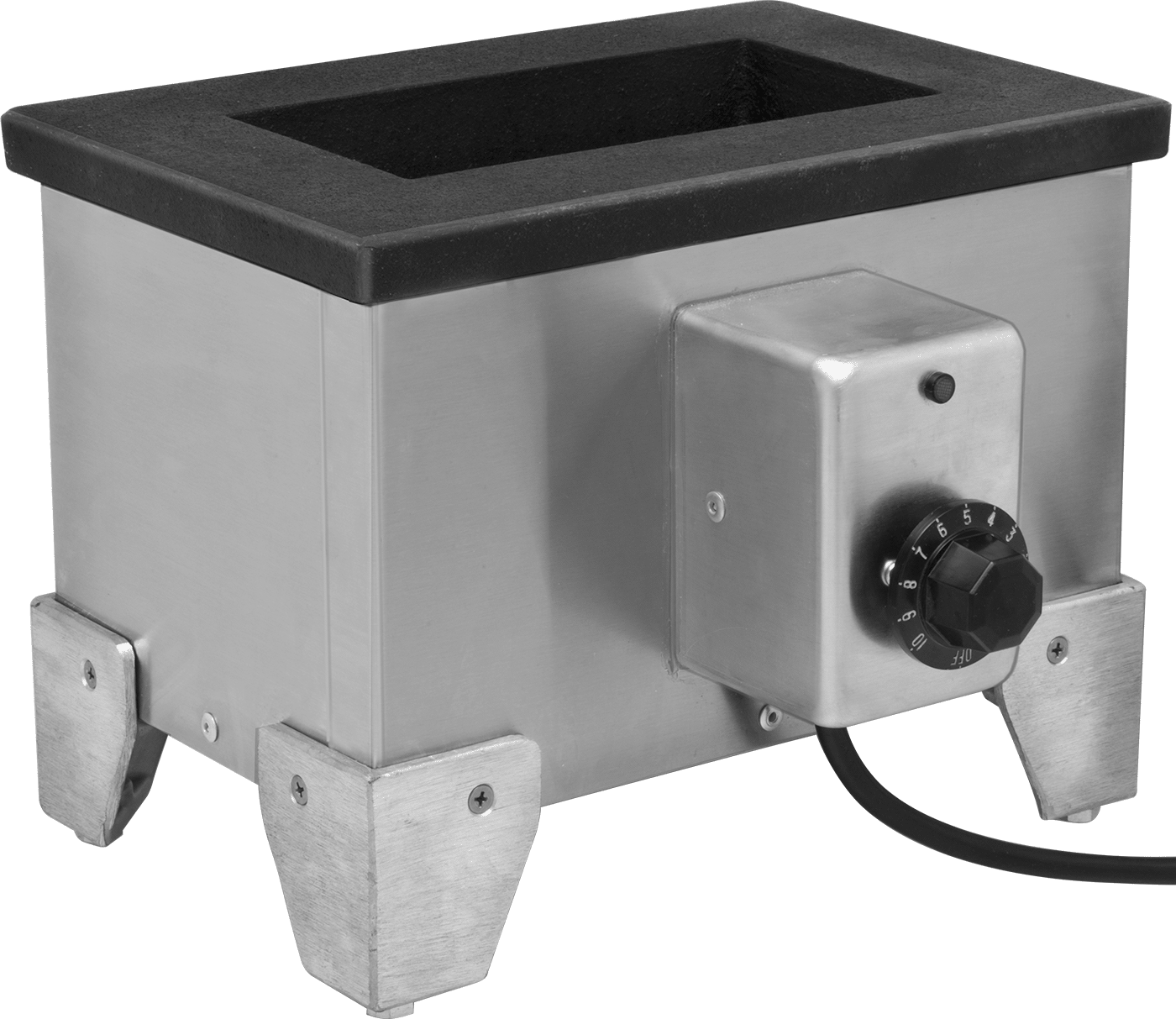 Dikdörtgen Elektrikli Ergitme Kabı, 120V AC, 1 Galon Kapasite