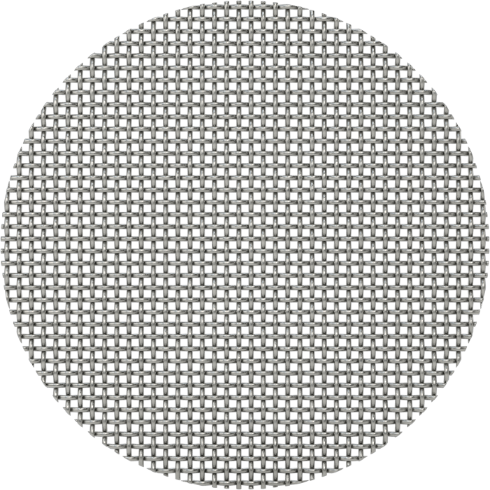 Çelik Filtre Ağ Diskleri, 40 x 40 Mesh Boyutu, 1/2" Çap