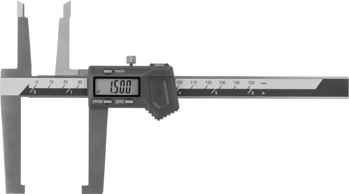 Frenler için Kaliper, Zigbee Bağlantılı, 0" ila 6" ve 0 ila 150 mm Ölçüm Aralığı