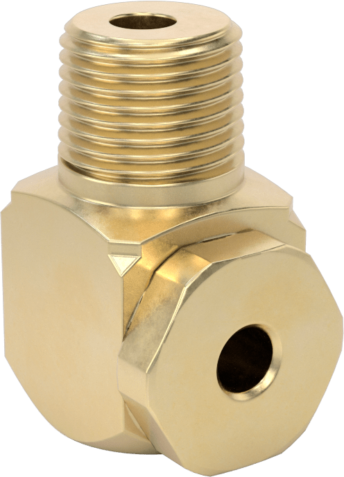 Pirinç Dik Açı İçi Boş Konik Püskürtme Nozulu, 1/2 NPT Erkek, 20 PSI'da 3.5 gpm