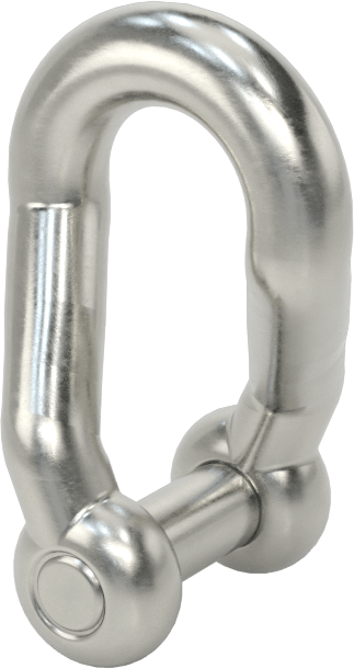 90 Derece Bükümlü Gömme Pimli Şakel, Kaldırma Amaçlı Değildir, 1/4" Kalınlık