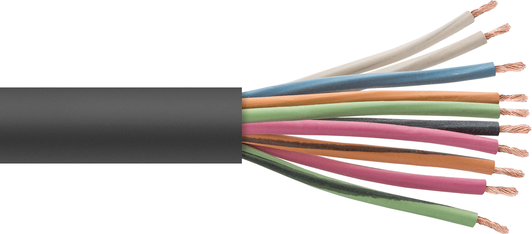 SOOW Kablo, Siyah Dış Yalıtım, On Adet 14 AWG Tel — Siyah, 600V AC, 14/10