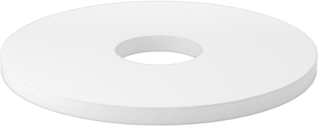 PTFE Plastik Pul, 6 numaralı vida boyutu için, 0.156" İç Çap, 0.562" Dış Çap