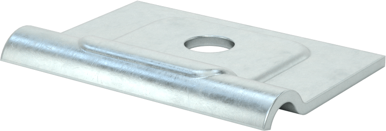 Düşük Profilli Dikme Montajlı Metal Yönlendirme Kelepçesi, 1/4" İç Çap