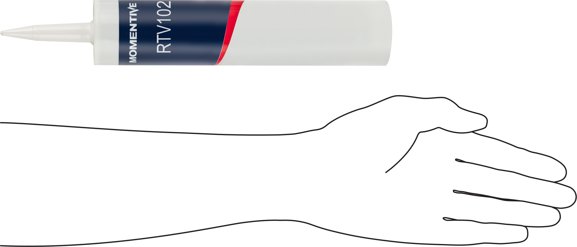 Silikon Sızdırmazlık Maddesi, Momentive/GE RTV102, 10.1 FL. oz. Kartuş