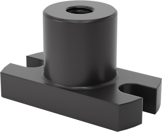 Ultra Hassas Kılavuz Vida için M2 x 0.4 mm Diş Boyutuna Sahip PEEK Flanşlı Somun — M2, 0.4 mm, Somun