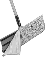 Hızlı Değiştirilebilir Toz/Nemli Paspas, 18" Genişlik x 6-1/2" Derinlik, 54" Uzunluğunda Tutamak