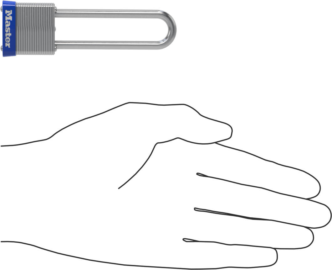 Lamine Çelik Gövdeli Asma Kilit, Master Lock 7 Aynı Anahtarlı, 2-1/2" Dikey Boşluklu