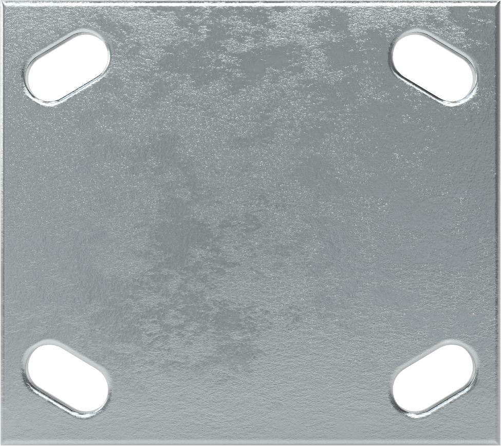 4-1/2" x 4" Plakalı Yüksek Kapasiteli Spartan Tekerlek, 5" Çaplı Açık Rulmanlı Fenolik Tekerlekli Sert