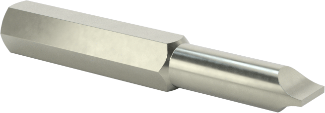 0.138" Oluklu Uç, 4 mm Altıgen Şaft — Altıgen, 4 mm, 1 1⁄8"