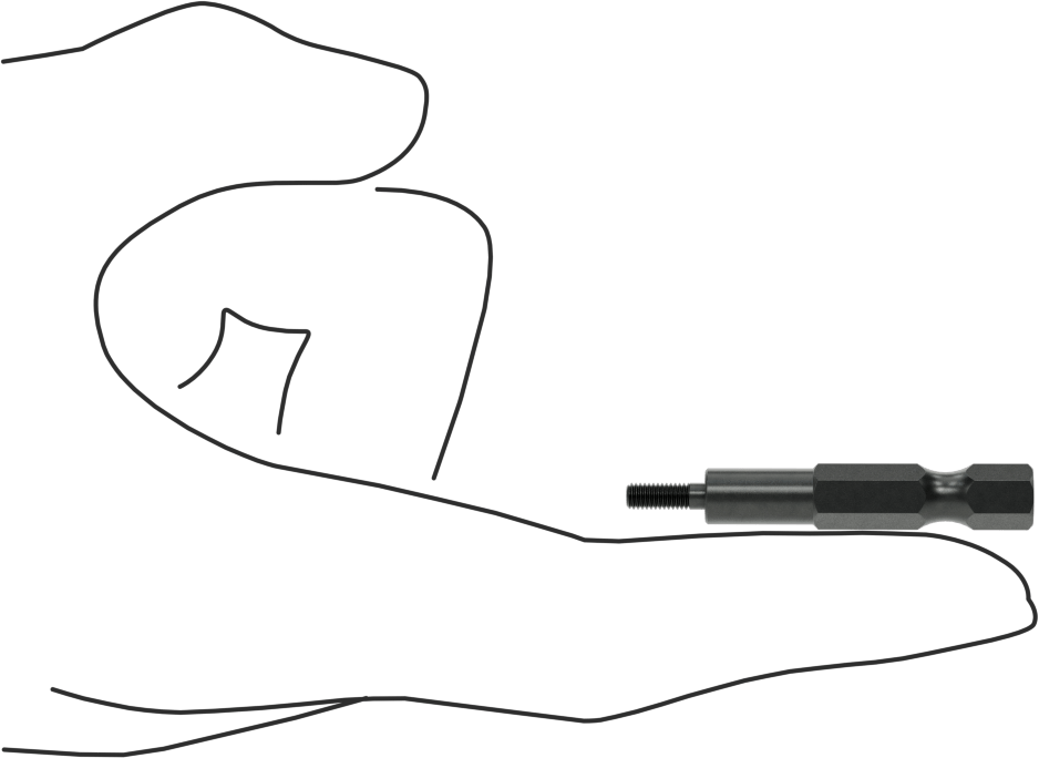 Montaj Ucu, M3 x 0.5 mm Dişli Ekler için