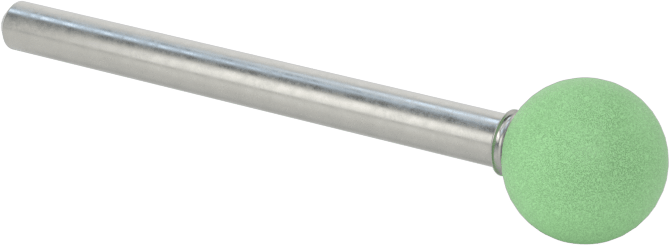 Metaller için Yüksek Performanslı Taşlama Ucu, 1/8" Şaft Çapı, 3/8" Çap x 3/8" Uzunluğunda Baş, Bilye