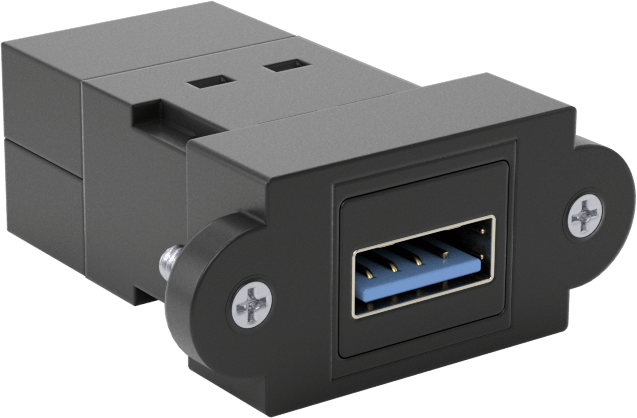 Keystone Duvar Plakaları için USB Adaptörü, USB A Dişi x USB A Dişi, Standart 3.2 Gen 1 — Adaptör, 3.2 Gen 1, Düz