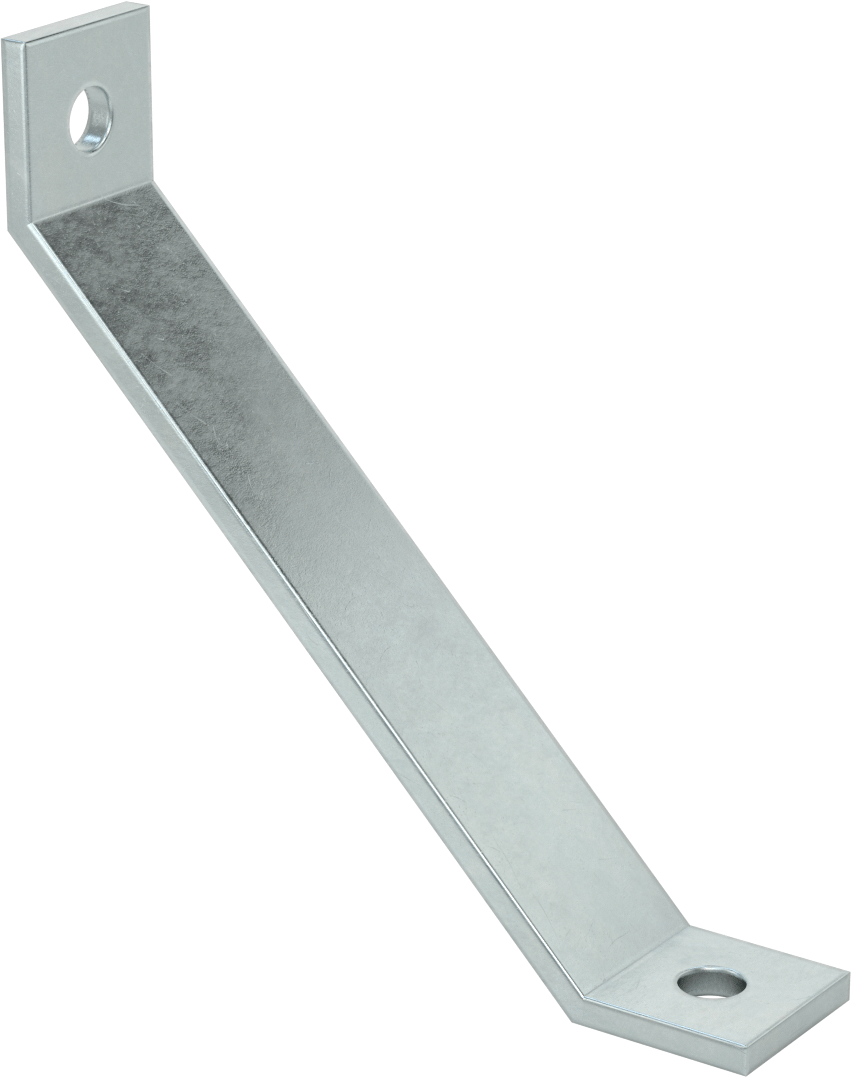 Strut Kanalı Destek, Çinko Kaplı Çelik, 8" Uzunluk x 1-5/8" Uzunluk