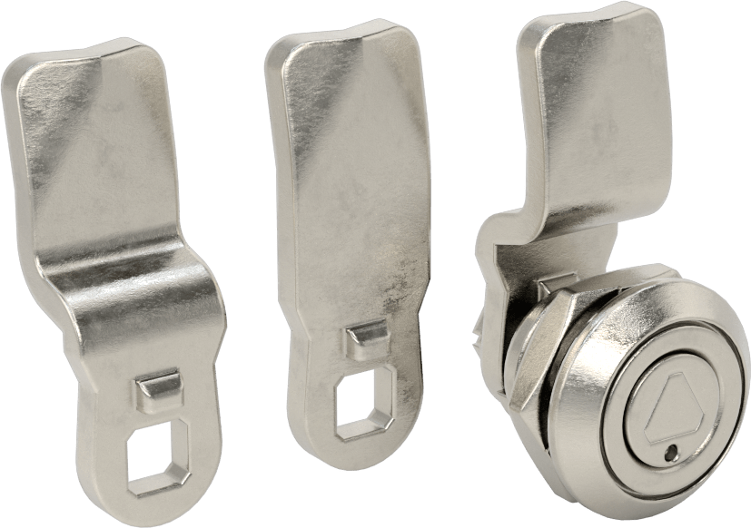 Tepkiye Dayanıklı Üçgen Tahrikli Kam Kilidi, 316 Paslanmaz Çelik — 316 Stainless Steel, Stainless Steel, Üçgen Anahtar, 5⁄16", 23⁄32", 1…