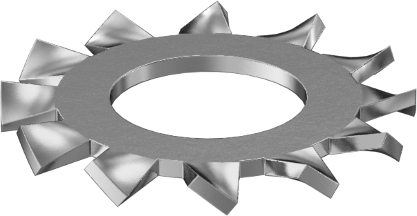 400 Serisi Paslanmaz Çelik Dış Dişli Kilit Pulları, 10 Numaralı Vida Boyutu için, 0.195" İç Çap, 0.41" Dış Çap — Dış, 400 Serisi Paslanma…